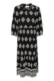 CRtiah Dress, Black Damask Pattern