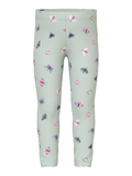 NMFVivian Legging, Pale Aqua - Butterflies