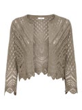 JDYSun 3/4 Cropped Cardigan Knit, Sepia Tint