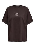 ONLVivvi Lovely Top, Seal Brown - Coffee