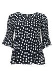 Keralina Blouse, Dark Blue