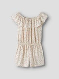 NKFVinaya Playsuit, Almond Milk - Cute Flowers