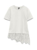 VMBrit Lace T-Shirt, Snow White