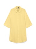 VMNatali 3/4 Long Overshirt, Pale Banana