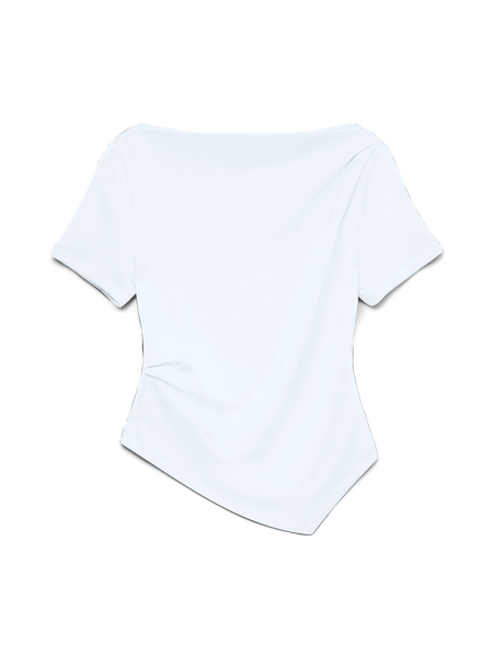 VMMille Boatneck Short Top, Bright White
