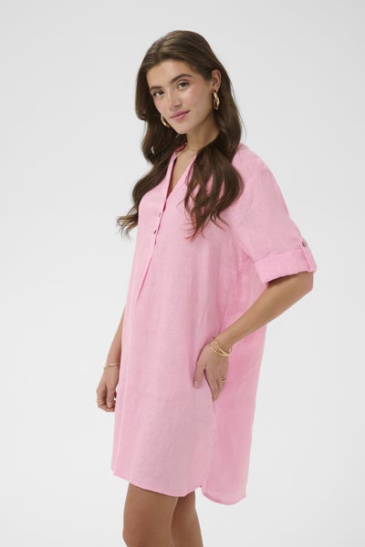 CRBellis Caftan Short Dress, Pink Nectar