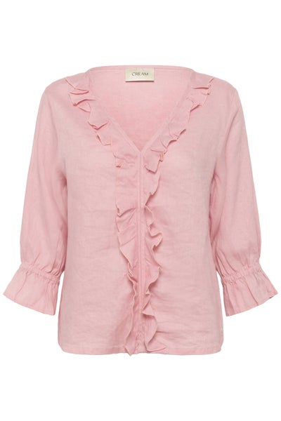 CRBellis Frill Blouse, Pink Nectar