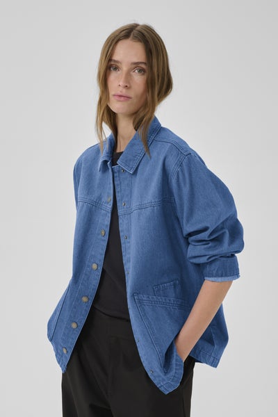 MWMola 180 Boxy Jacket, Clear Blue Wash