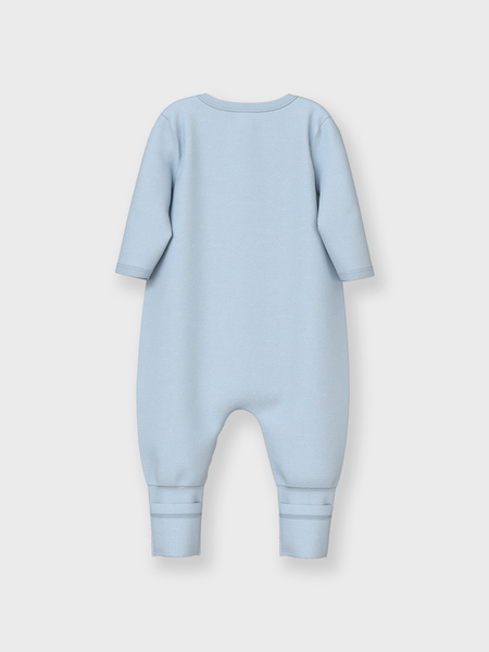 NBMNightsuit 2P Zip Ff Elephant, Baby Blue