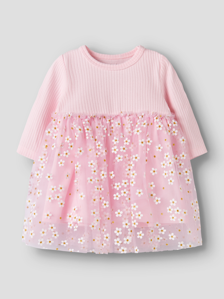 NBFFloral Dress, Cradle Pink