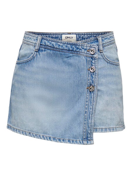 ONLLesly Denim Skort, Light Blue Denim
