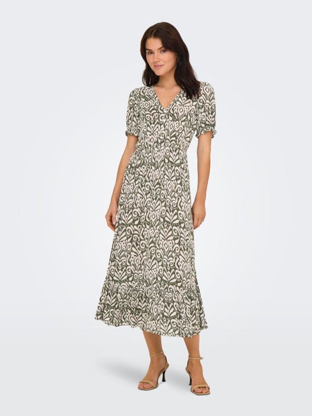 ONLChianti Long Dress, Tarmac - Kaja Graphic