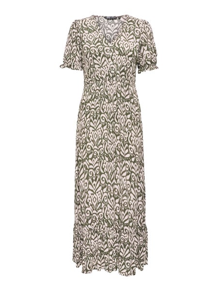 ONLChianti Long Dress, Tarmac - Kaja Graphic