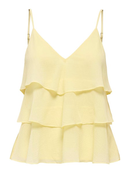 ONLLinn Life Flounce Singlet, Double Cream