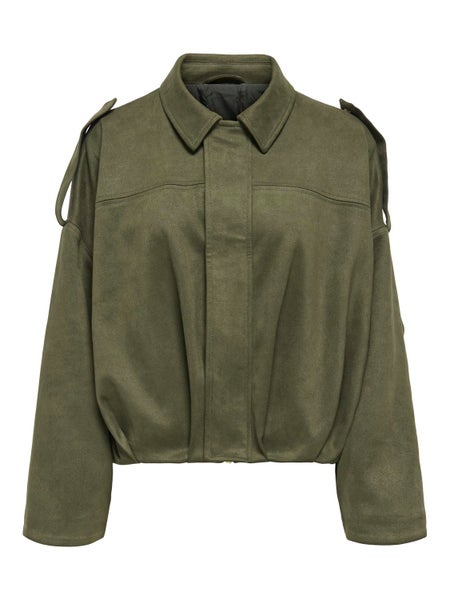 ONLMoon-Stina Faux Suede Bomber, Grape Leaf