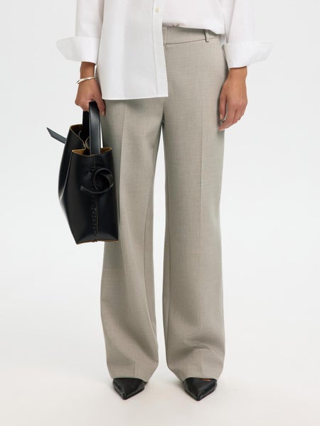 SLWRita Mw Wide Pant, Island Fossil - Melange