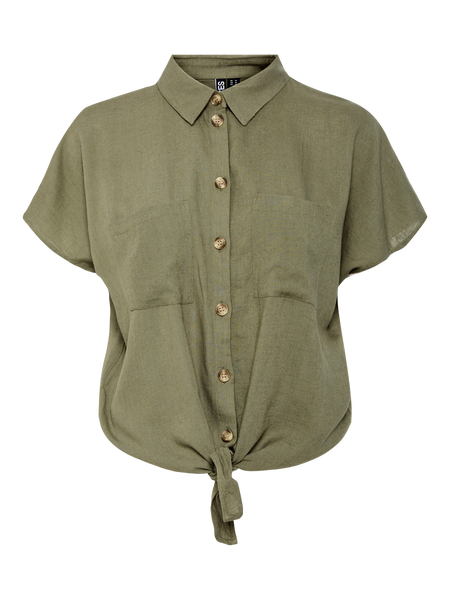 PCPia Tie Shirt, Deep Lichen Green