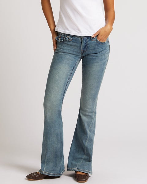 Joey Low Rise Flare Jeans, Peak Spot