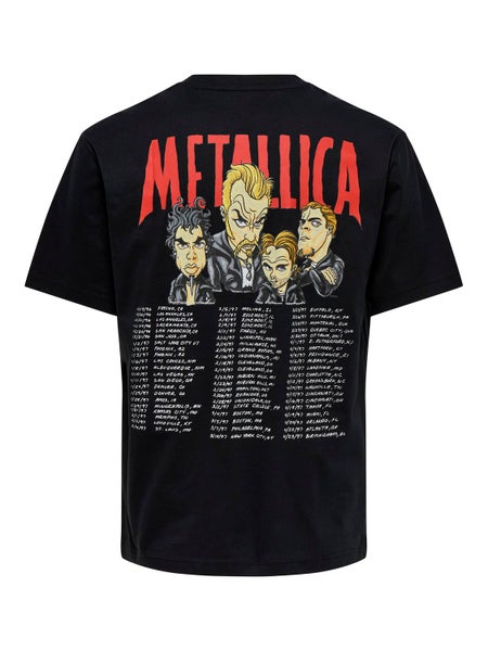 ONSMetallica Life Relaxed Tee, Jet Black - Band Members