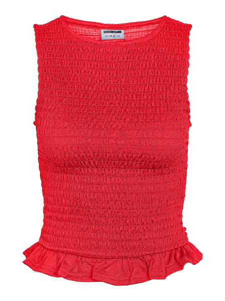 NMBea Smock Top, Tomato