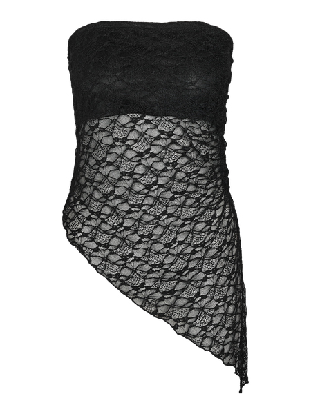 NMLacey Bandeau Top, Black