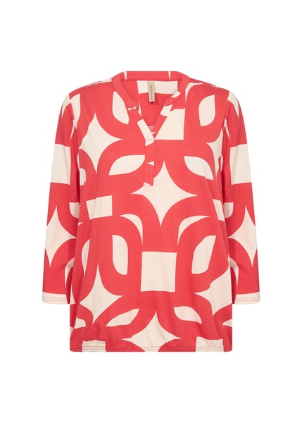 Sc-Felicity Aop 542 Blouse, Red
