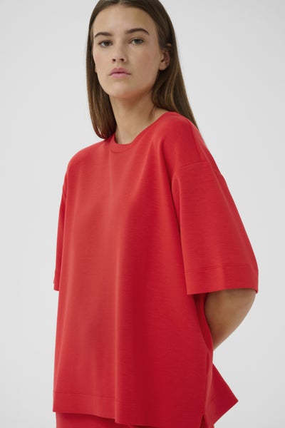 PannieIW Oversize Tshirt, Poppy Red