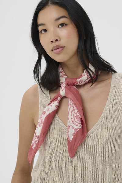 PhiPW Scarf, Peach Blossom Dot Paisley