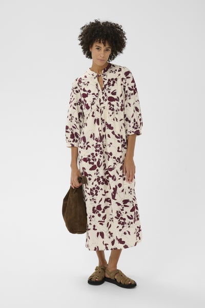 Alessapw Dress, Fig Artflower Print