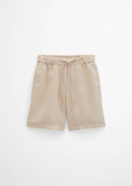 Relaxed linen shorts, Sandpaper