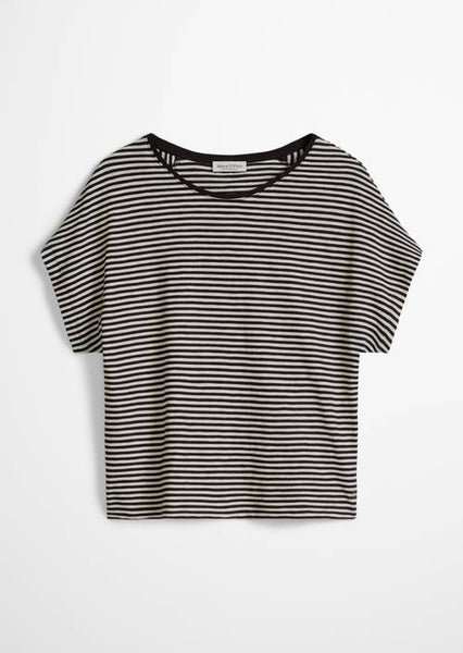 Striped T-shirt, Black