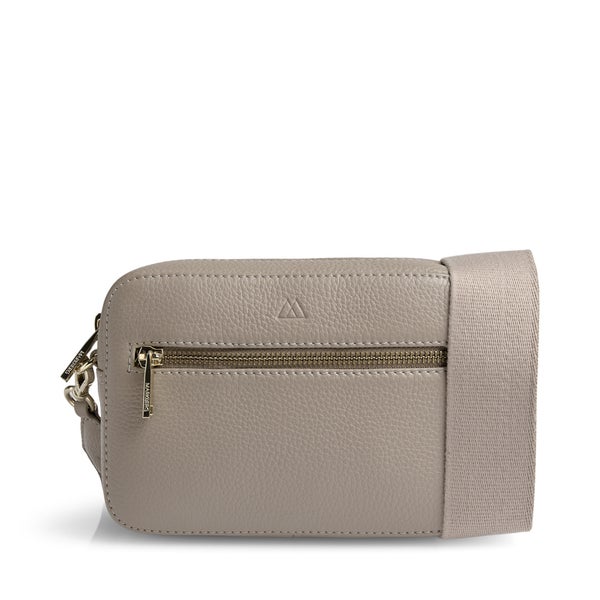 EleaMBG Crossbody Bag, Sand w/Gold