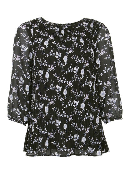 Kaaren Blouse Tunic, Black