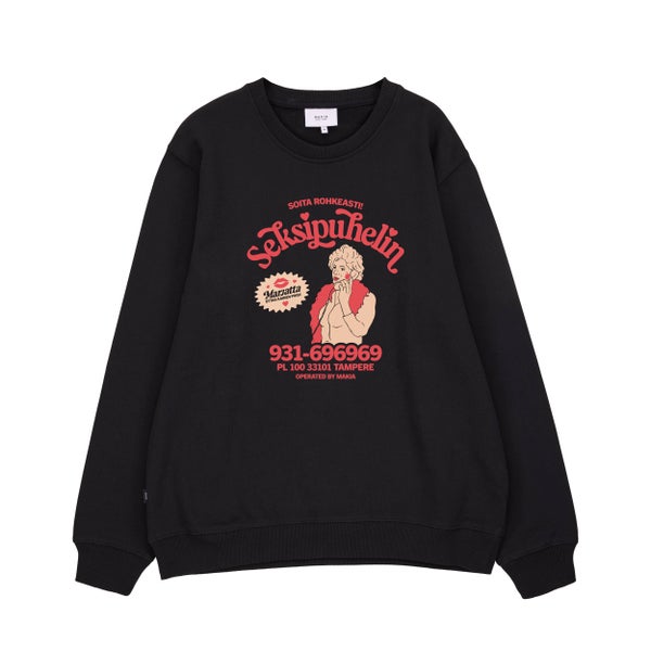 Seksipuhelin Sweatshirt, Black