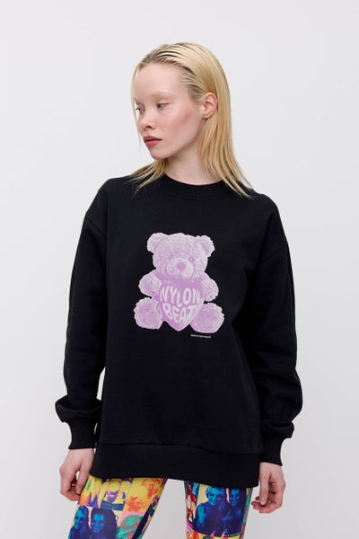 Teddy Sweathirt, Black