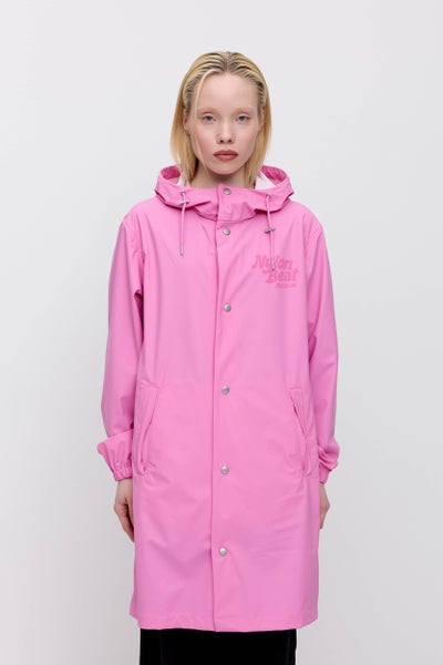 Nylon Rain Coat, Pink