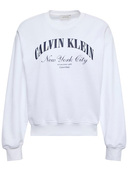 Logo Graphic Crewneck Sweatshirt, Bright White