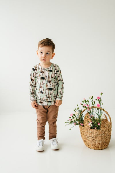 Bunny Shirt Ls, Soft Green