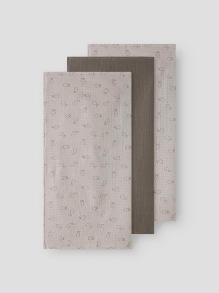 NBNOhappy 3P Nappies, Chateau Gray