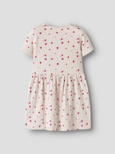 NMFJelly Slim Dress, Peyote Melange - Strawberry