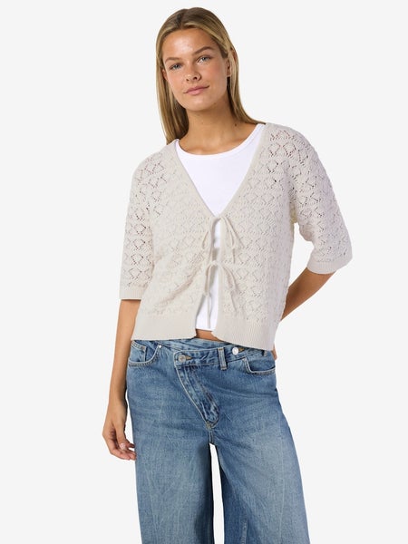NMLaika Tie Knit Top, Birch