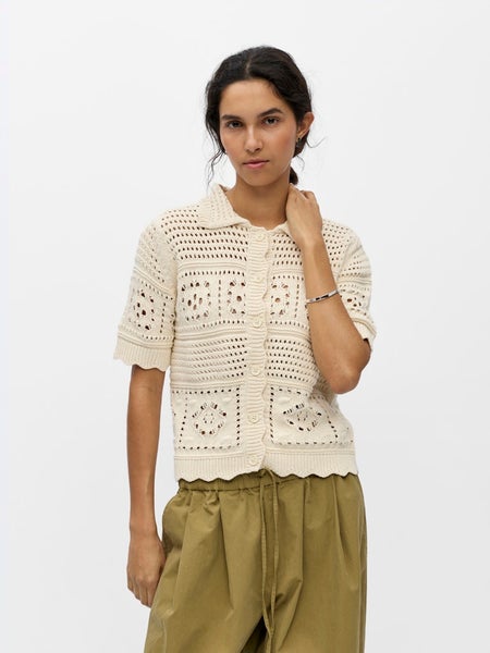 OBJBindi Re Short Cardigan, Birch