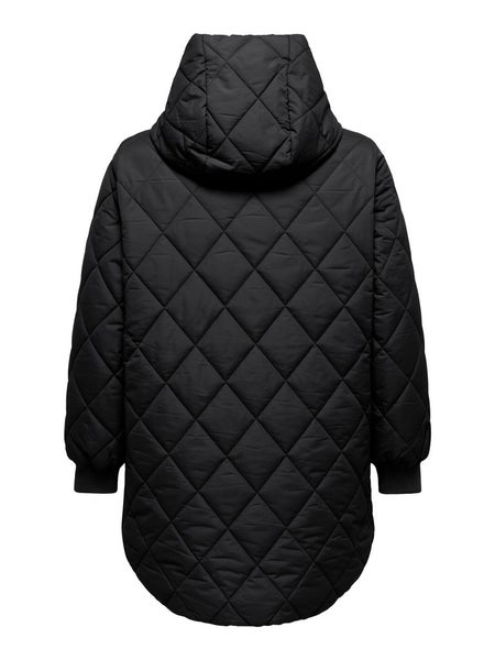 CARJuliet Quiltd Hood Zip Coat, Black