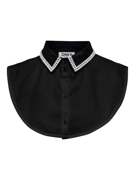 CARLisa Pearl Collar, Black - With Pearls