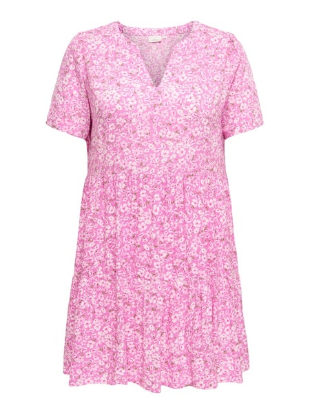 CARZally Thea Tunic Dress, Fuchsia Pink - Ranch Flower