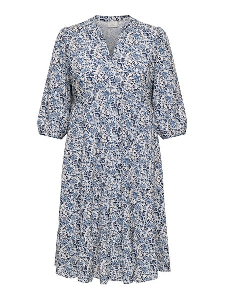 CARMilana 3/4 Dress, Coronet Blue - Jadie Flower