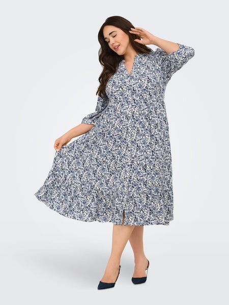 CARMilana 3/4 Dress, Coronet Blue - Jadie Flower