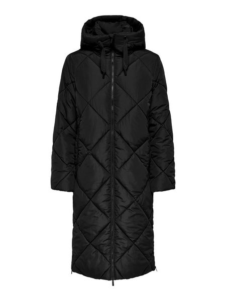 ONLMaggi Long Hood Puffer, Black