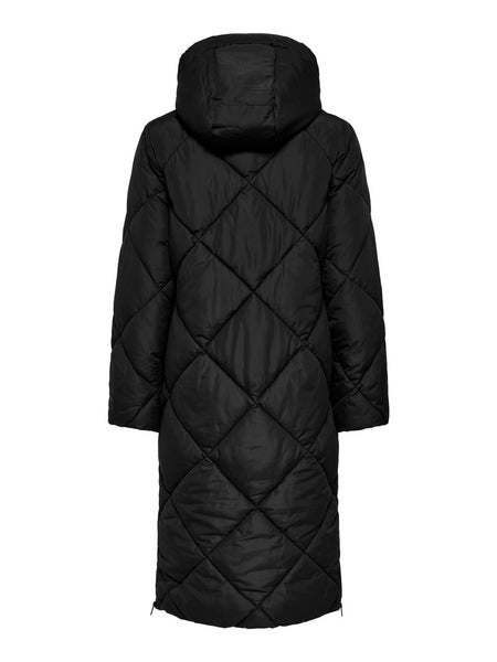ONLMaggi Long Hood Puffer, Black