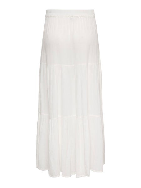 ONLMikka Long Skirt, Cloud Dancer